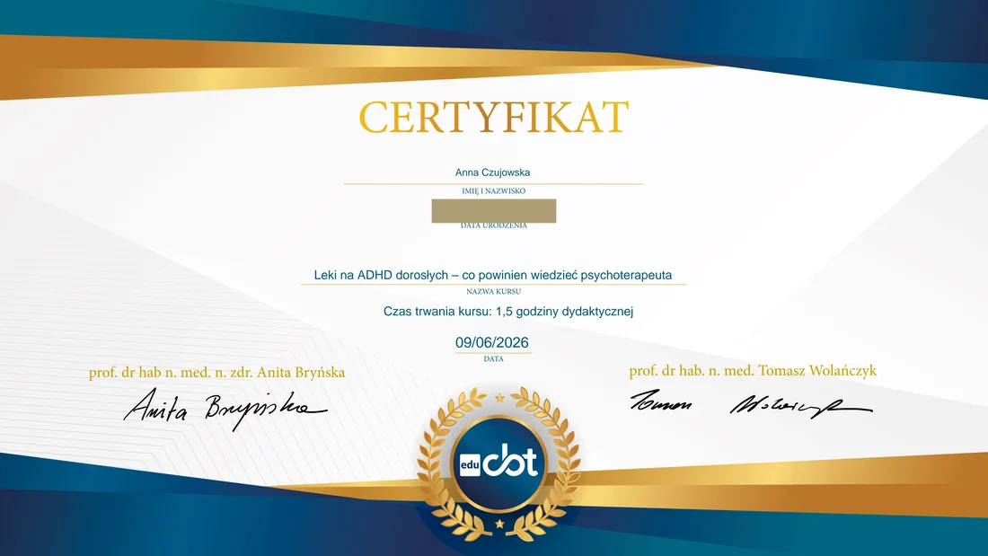 Leki na ADHD u dorosłych - Centrum CBT EDU